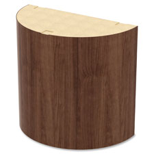 Lorell Prominence Walnut Laminate Curved Base