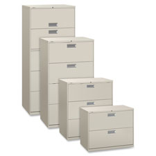 HON Brigade 600 Gray Locking Drawer Lateral Files