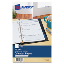 Avery Mthly/Wkly Calendar Pages Refill