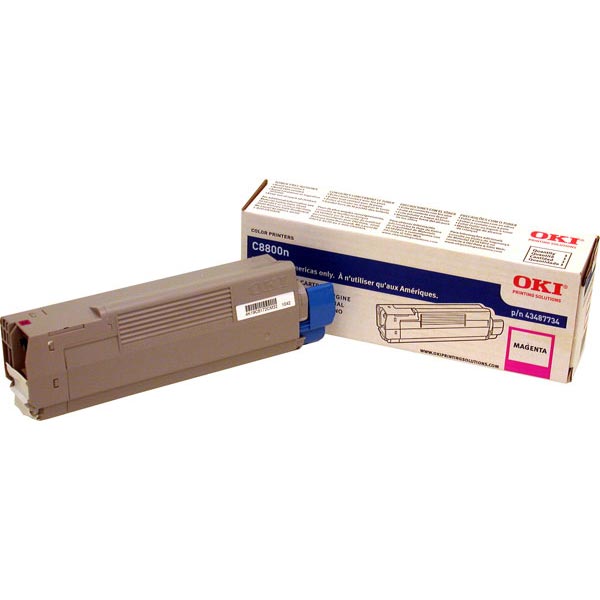 Okidata 43487734 Magenta OEM Toner Cartridge