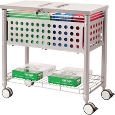 Vertiflex Products Locking Top File Cart