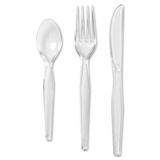 Dixie Foods Crystal Design 60-pc Cutlery Keeper