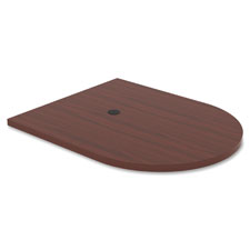 Lorell Prominence Mahogany Laminate Oval Tabletop