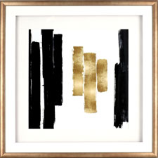 Lorell Blocks Design Framed Abstract Artwork