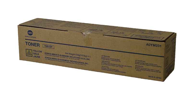 Konica Minolta TN-510Y Yellow OEM Laser Toner Cartridge