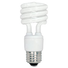 Satco 13-watt Fluorescent T2 Spiral CFL Bulb