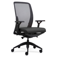 Lorell Exec Mesh Back/Fabric Seat Task Chair