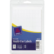 Avery White Removable Multi-Use Labels