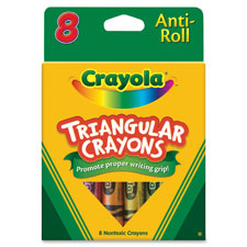 Crayola Triangular Anti-roll Crayons