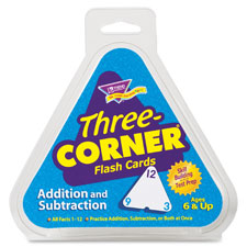Trend Three-Corner Add/Subtract Flash Card Set
