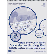 Pacon Ruled Picture Story Chart Tablet
