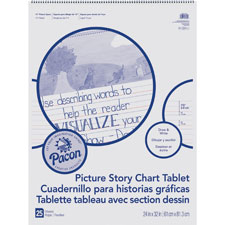 Pacon Ruled Picture Story Chart Tablet