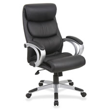 Lorell Executive High-back Swivel Leather Chair