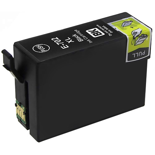 Premium Quality Black High Yield Ink Cartridge compatible with Epson T702xl120 (Epson 702XL)