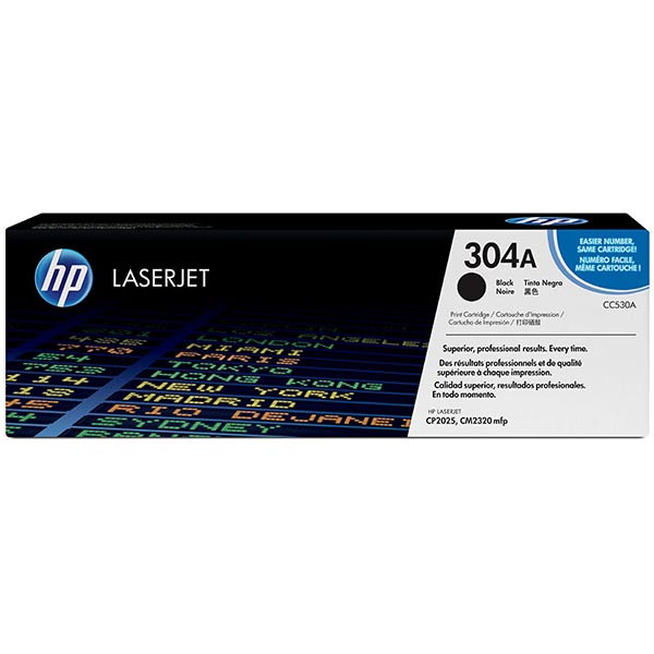 HP CC530A (HP 304A) Black OEM Toner Cartridge