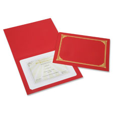 SKILCRAFT Linen Gold Foil Certificate Holder