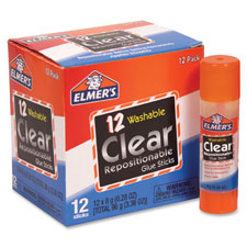 Elmer's Clear Repositionable Glue Sticks