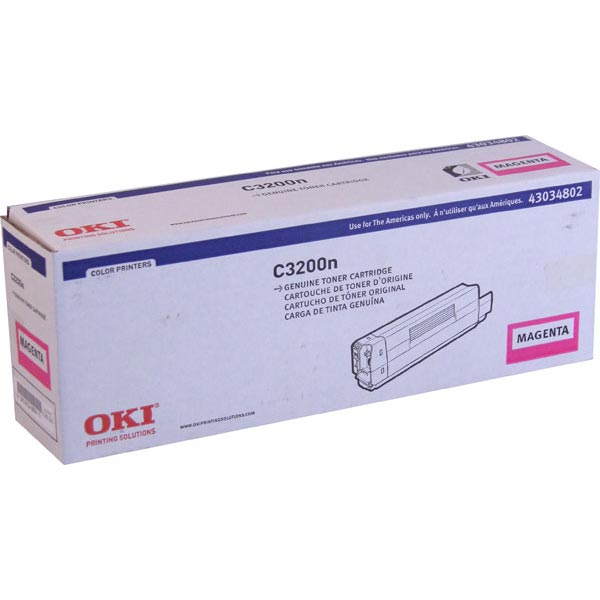 Okidata 43034802 (Type C6) Magenta OEM Toner Cartridge