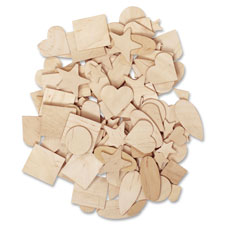 Pacon Creativity Street Natural Wood Shapes Set