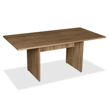 Lorell 2-panel Base RAngler. Walnut Conf. Table