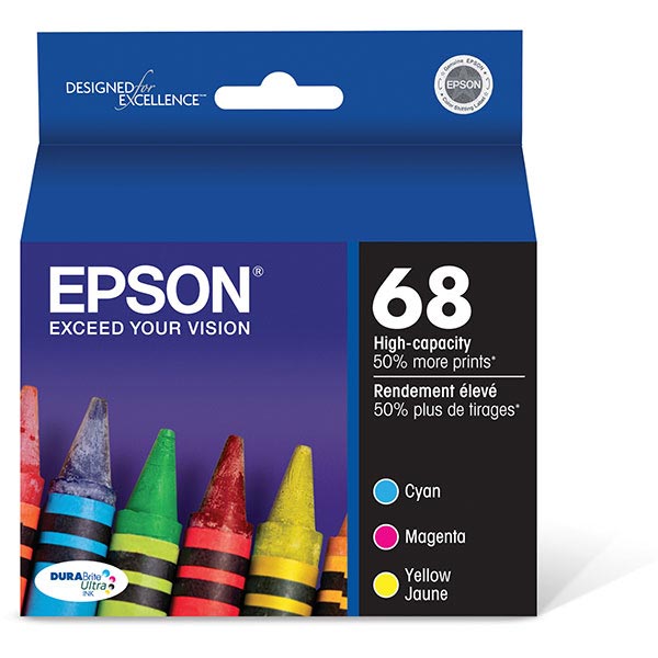 Epson T068220 (Epson 68) Cyan OEM Inkjet Cartridge