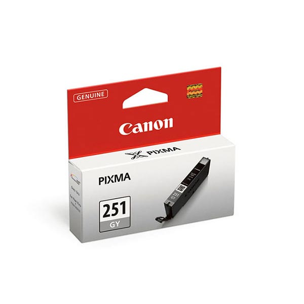 Canon 6517B001 (CLI-251) Gray OEM Inkjet Cartridge