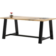 KFI Seating 36x72" Solid Wood Top Midtown Table