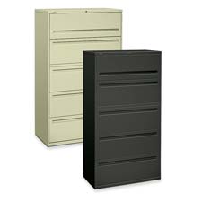 HON 700 Series 5-Drawer Lateral Files w/Locks