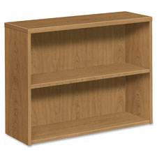 HON 10500 Harvest Laminate 2-shelf Fixed Bookcase