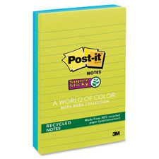 3M Post-it Super Sticky Bora Bora Lined Notes