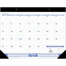 At-A-Glance Recycled Unruled Monthly Desk Pad