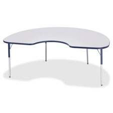 Jonti-Craft Adult Ht Prism Color Edge Kidney Table