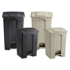 Safco Plastic Step-on Receptable