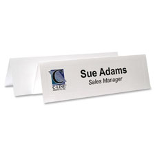 C-Line Embossed Cardstock Name Tents