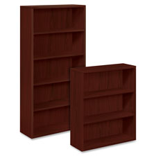 HON 10500 Mahogany Laminate Fixed Shelf Bookcase