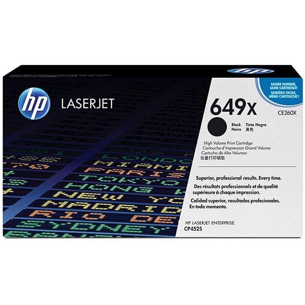 HP CE260X (HP 649X) Black OEM Laser Toner Cartridge