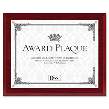 Burns Grp. DAX Mahogany Wall Award Plaque