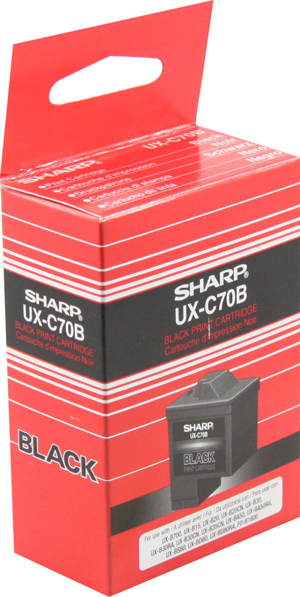 Sharp UX-C70B Black OEM Inkjet Cartridge
