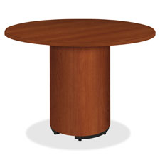 HON Cylinder Base Round Tabletop Table