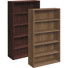 HON Foundation Five-shelf Laminate Bookcase