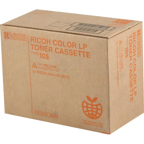 Ricoh 885373 (Type 105) yellow OEM Laser Toner Cartridge