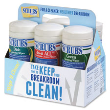 ITW SCRUBS Breakroom Cleaning Wipes Caddy Pack