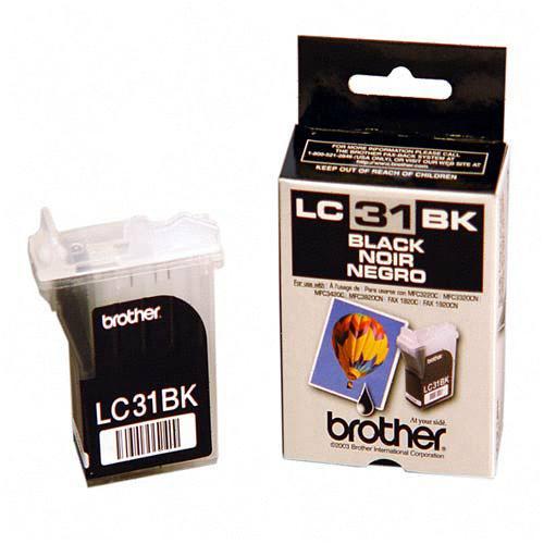 Brother LC-31BK Black OEM Inkjet Cartridge