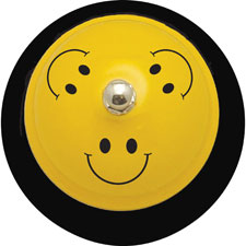 Ashley Prod. Smiley Face Design 3" Base Hand Bell