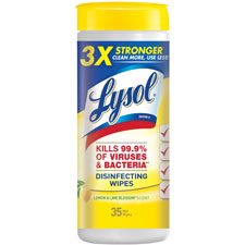 Reckitt Benckiser Lysol Lemon/Lime Disinfect Wipes