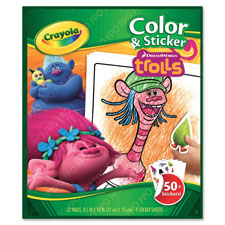 Crayola Trolls Color/Sticker Book