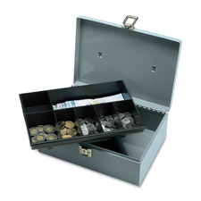 Sparco All-Steel Cash Box w/Latch Lock