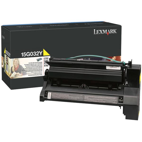 Lexmark 15G032Y Yellow OEM Print Cartridge
