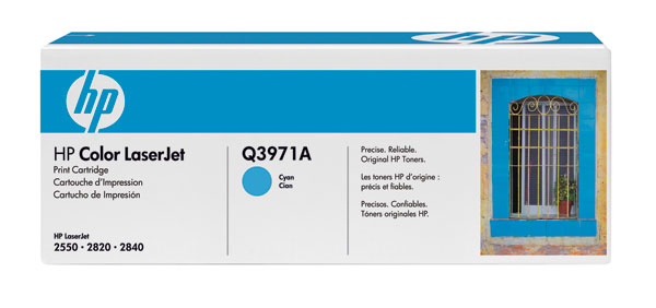 HP Q3971A (HP 123A) Cyan OEM Toner Cartridge