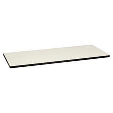 HON Huddle Silver Laminate Rectangular Tabletop